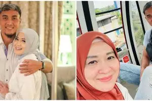 Pilih berdamai dengan masa lalu, intip 7 momen Okie Agustina liburan bareng Gunawan pasca bercerai