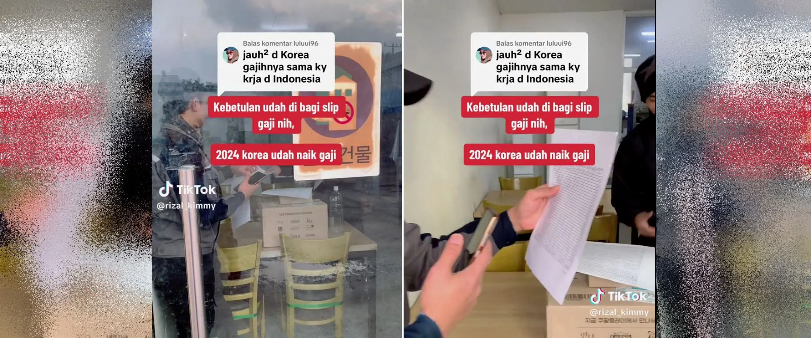 Momen pria pamer slip gaji kerja di Korea, nominalnya bikin gagal fokus dikira mirip UMR Indonesia
