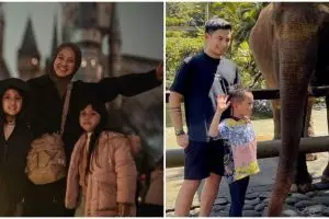 Lupakan kisah pahit perceraian, ini momen 9 seleb kompak bareng mantan suami dampingi anak liburan