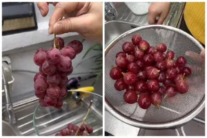 Tak perlu digosok-gosok, ini trik bersihkan lapisan lilin pada anggur cuma pakai 2 bahan dapur