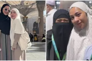 Ditransfer Shandy Purnamasari Rp 50 juta untuk umrah, ini 9 momen Ira Nandha ibadah di Tanah Suci
