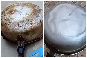 Tak perlu direndam semalaman, ini cara hilangkan kerak gosong panci agar kinclong pakai 2 bahan dapur