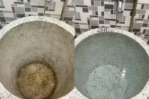 Tanpa disikat, ini cara hilangkan kerak kuning di bak mandi pakai tambahan 1 bahan dapur