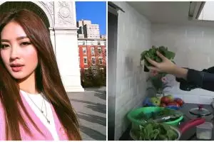 Dulu huni gubuk reyot kini tinggal di rumah mewah, intip 9 potret dapur Natasha Wilona yang minimalis