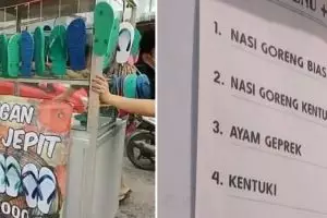11 Potret kocak menu orang jualan ini bikin nggak habis pikir, pembeli auto trauma
