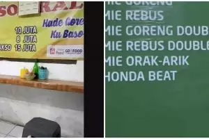 11 Potret kocak tulisan menu di warung ini bikin pembeli bingung, endingnya nggak jadi pesan