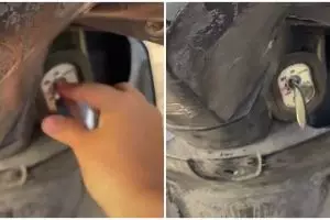 Bukan buat makan, sendok dialihfungsikan jadi kunci motor ini idenya nyeleneh tapi kreatif pol