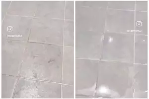 Bukan digosok cairan pemutih, cara hilangkan kerak di keramik kamar mandi pakai tambahan 1 bahan dapur