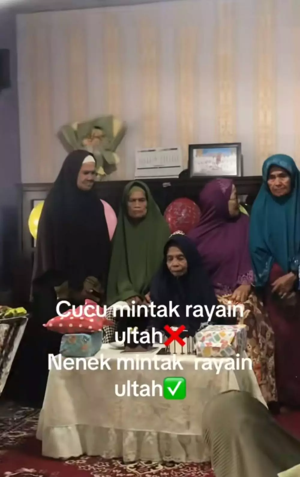 nenek ulang tahun © TikTok nenek ulang tahun © TikTok