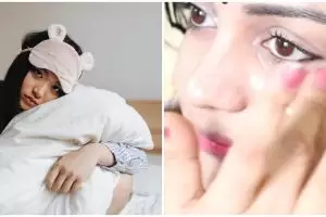 Tak perlu eye patch, ini trik jitu memudarkan mata panda pakai masker dari 1 buah