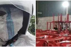 11 Potret kocak kelakuan orang menghindari hujan ini absurd habis, idenya nggak kepikiran