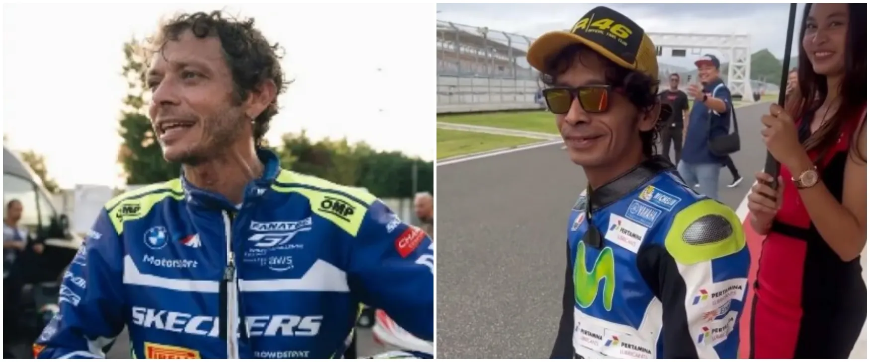 Viral sosok pria asal Indonesia gayanya mirip Valentino Rossi, sang pembalap beri respons tak terduga