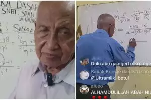 Pensiun guru usai mengabdi 49 tahun, kakek ini mengajar matematika di live TikTok sebab panggilan hati
