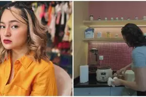 Cuma dibuat masak 2 bulan sekali, ini 10 potret dapur rumah Marshanda yang estetik ala kafe western