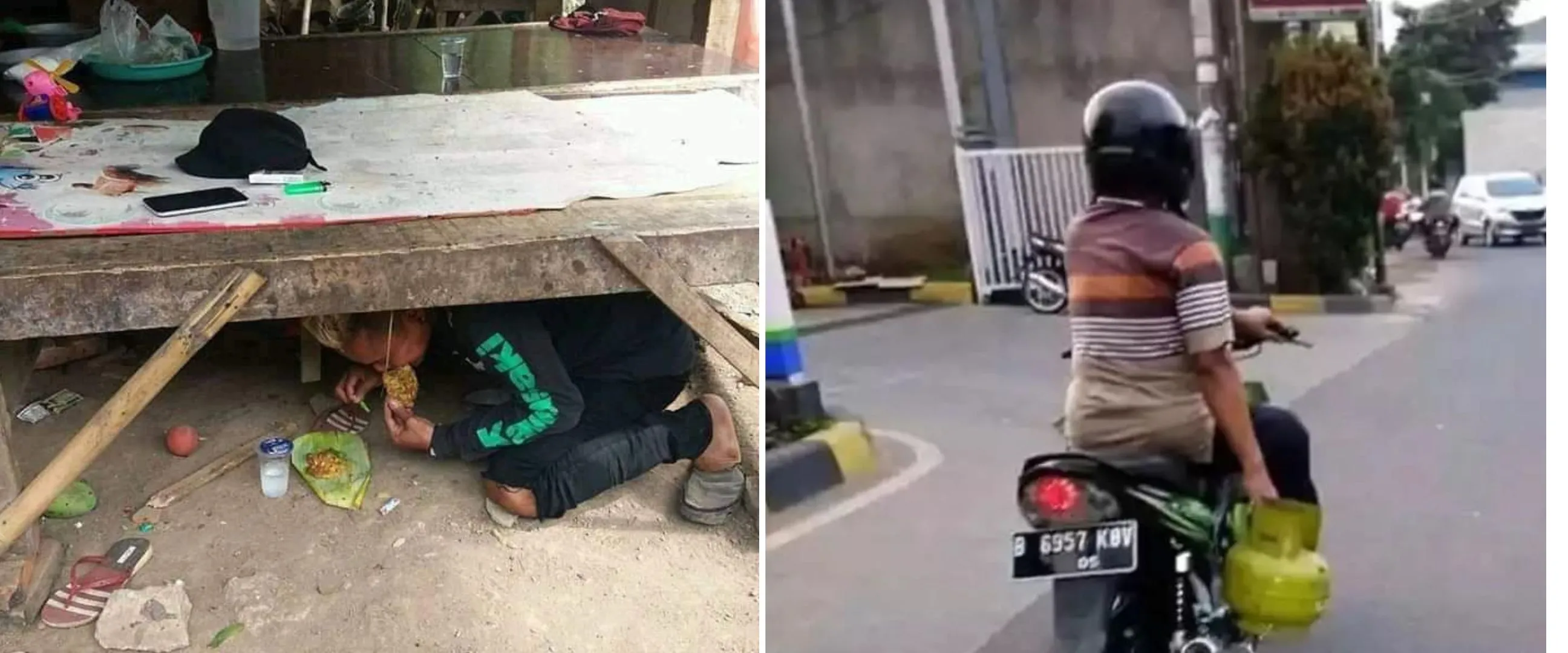 11 Potret kocak orang mempersulit diri ini bikin yang lihat kesel pol, nyelenehnya nggak ada lawan