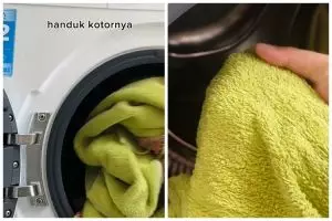 Tanpa direndam air panas, ini cara mencuci handuk kotor agar bersih lagi cukup tambah 1 bahan dapur