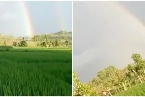 Momen pria ngos-ngosan kejar ujung pelangi ini bikin yang nonton ikutan capek, begini penjelasannya