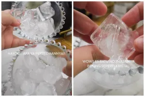 Tak banyak yang tahu, begini trik membuat es batu agar hasilnya tak keruh dan sebening kristal