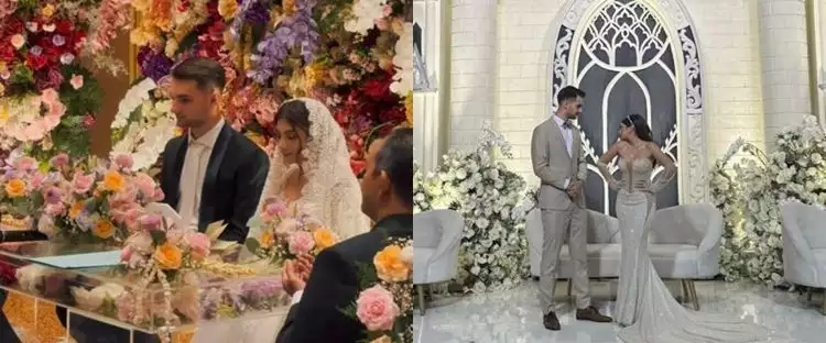 Resmi dinikahi pria bule dengan mahar Rp 200 juta, ini 10 momen pernikahan selebgram Sarah Keihl