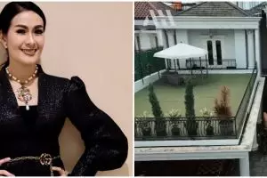 Cicilan KPR rumah Iis Dahlia Rp 250 juta perbulan, ini 9 potret rooftopnya ada lapangan golf mini