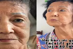 Transformasi nenek usia 80-an usai dimakeup ini hasilnya bikin takjub, jadi lebih muda 20 tahun