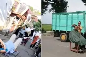 11 Potret kocak tingkah orang di tengah jalan ini absurdnya nggak ada lawan, bikin geregetan