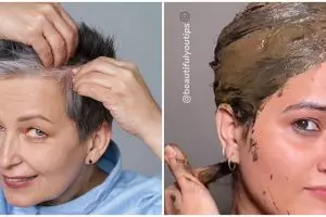 Rambut beruban tertutup sempurna tanpa produk pewarna, ini trik membuat semir alami pakai 2 jenis buah