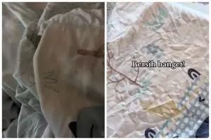Tanpa direndam detergen, ini cara mencuci sprei kotor agar bersih maksimal cukup tambah 1 bahan dapur