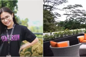 Bangun rumah megah Rp 20 M di usia muda, 9 potret rooftop Prilly Latuconsina cozy dilengkapi mini bar
