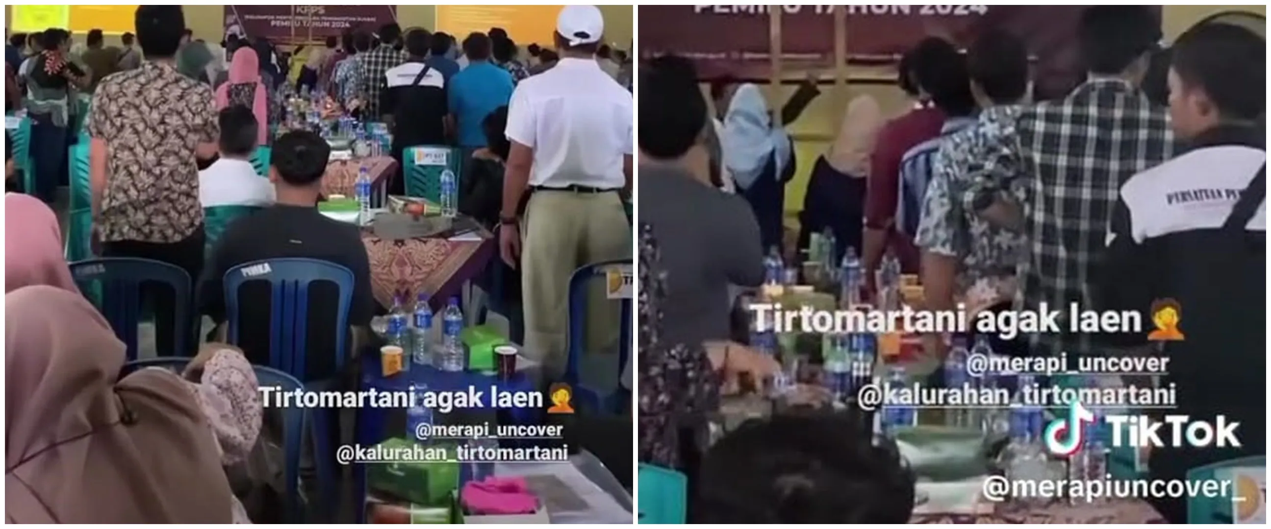 Momen kocak petugas KPPS foto bareng usai pelatihan ini absurd banget, usahanya layak diapresiasi