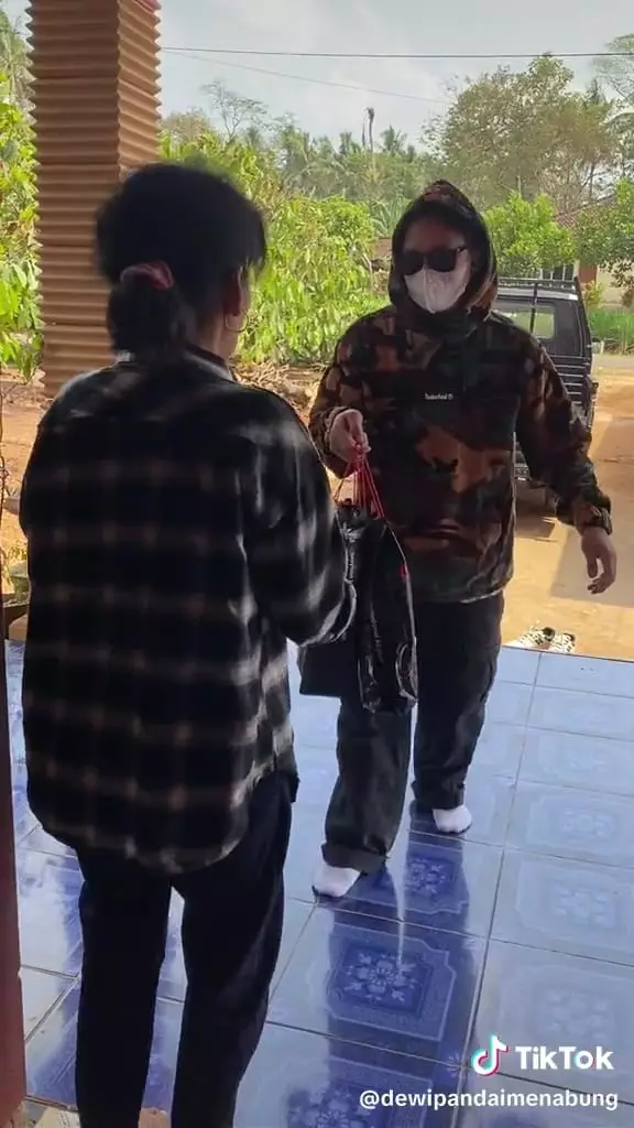 Pria mudik dari Taiwan © TikTok