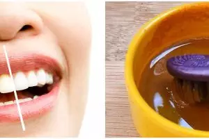 Cara mencerahkan gigi penuh noda kuning pakai pasta gigi alami dari 1 bahan dapur ini bikin kinclong