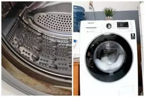 Tanpa dibongkar, ini cara bersihkan mesin cuci dari lumut dan jamur pakai tambahan 2 bahan dapur