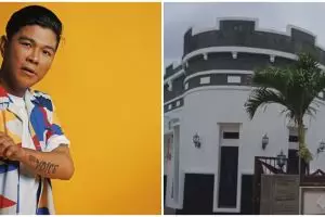 Dulu ngemper kini rumahnya bak kastil, 11 potret hunian Andika Kangen Band ini desainnya bikin bingung