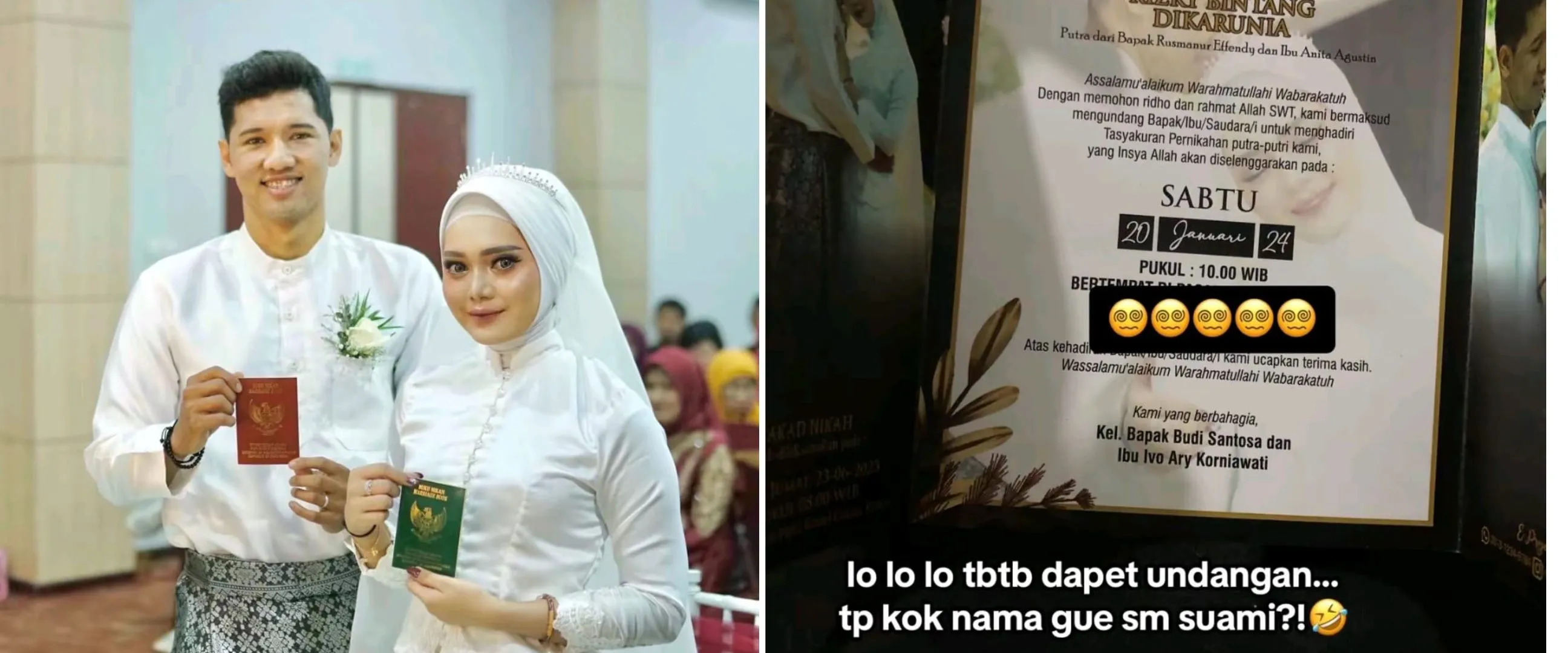 Niatnya cuma syukuran tapi malah dibikinin acara resepsi sama keluarga, pengantin ini cuma bisa pasrah