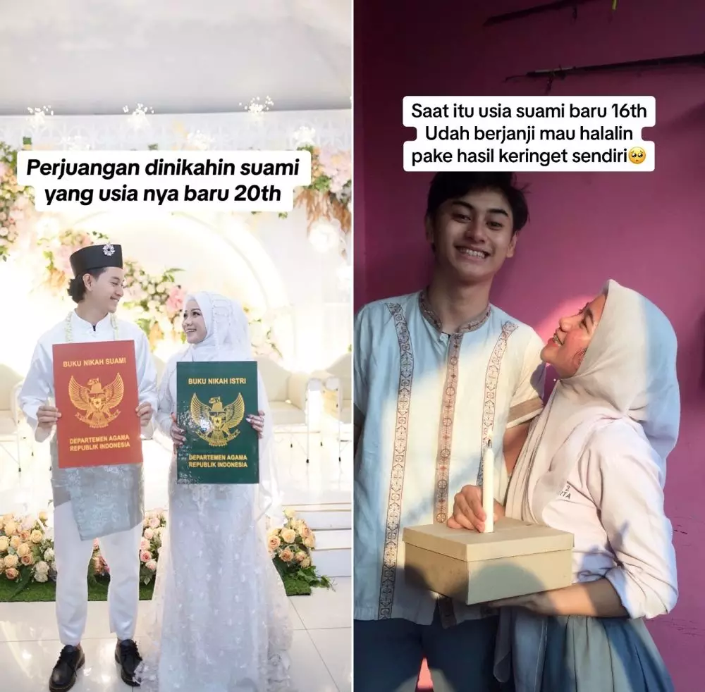 nikah muda 20 tahun © TikTok