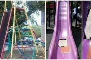 11 Potret kocak desain nyeleneh perosotan ini menguji adrenalin, bikin menghela napas