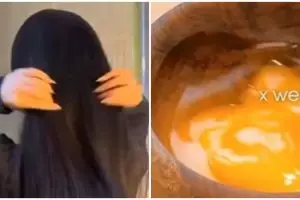 Tanpa aloe vera, cara wanita bikin rambut tumbuh lebat dan antirontok ini cuma pakai 1 sumber protein