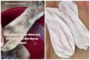 Cara wanita memutihkan kaus kaki dekil ini ampuh tanpa cairan pemutih, cukup tambah 3 bahan dapur