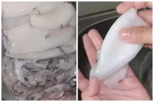 Tanpa direndam air jeruk nipis, ini trik bersihkan cumi agar tintanya tak pecah dan bebas bau amis