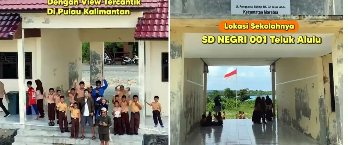 SD ini bangunannya sederhana tapi punya view bak di resort mewah, 7 potretnya bikin kagum
