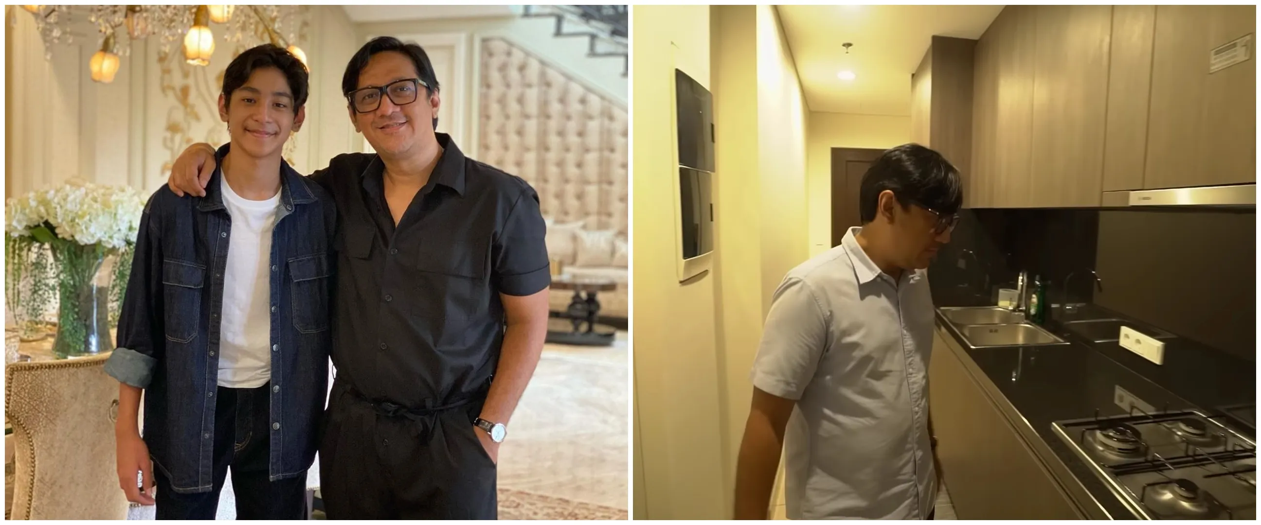 Lulus SD dapat hadiah apartemen, 10 potret dapur mewah Kenzy anak Andre Taulany ada kulkas tersembunyi