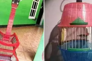 11 Potret kocak desain nyeleneh sangkar burung ini bikin yang lihat geleng kepala, kreatif abis