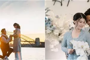 10 Tahun pacaran kini siap menuju pelaminan, ini 8 momen pertunangan Anthony Ginting dan Mitzi Abigail