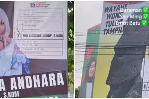 11 Potret kocak baliho caleg ini gimiknya terlalu niat, bikin nggak bisa berkata-kata