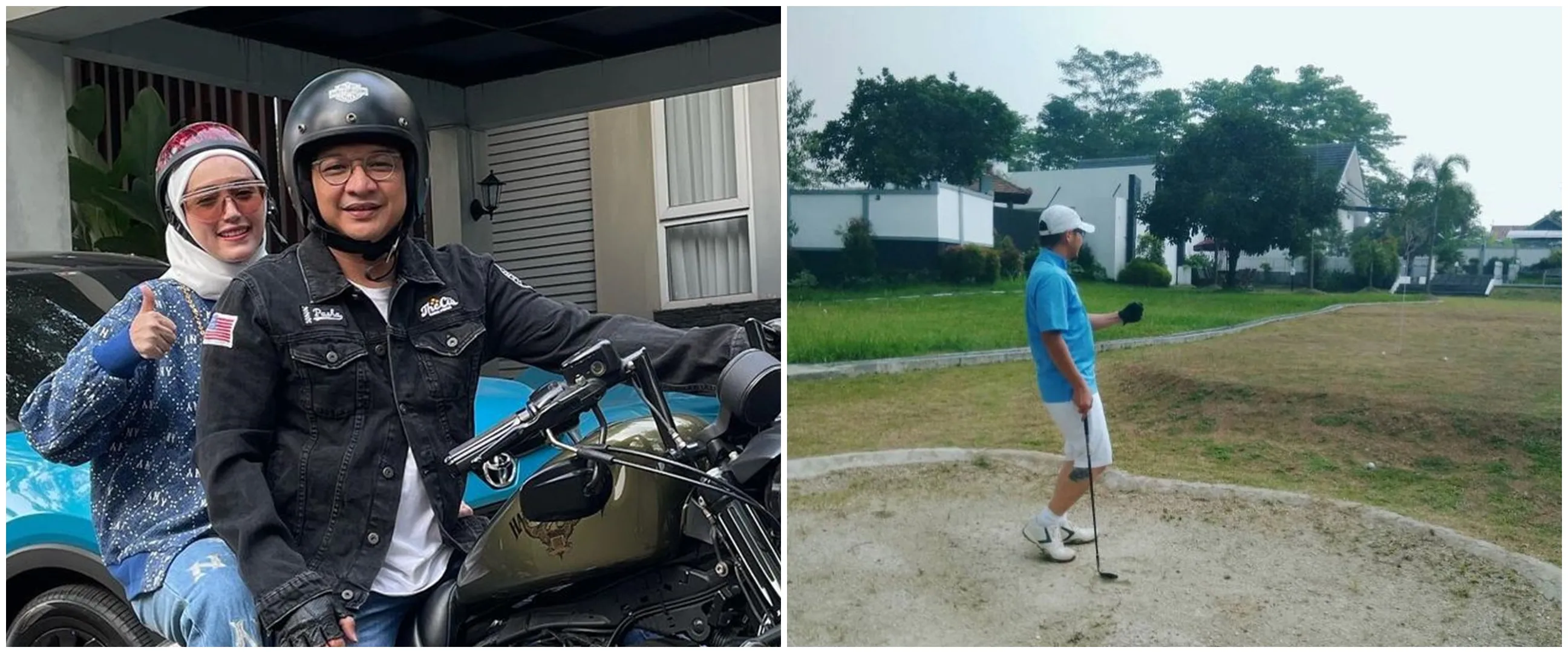 Luas rumahnya mencapai 6.000 meter persegi, ini 8 potret teras Pasha Ungu bisa jadi lapangan golf