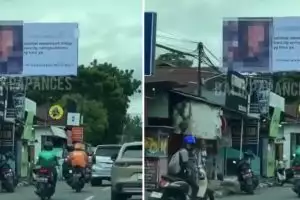 Habis diselingkuhi pasangan, momen pria buat ucapan selamat jalan lewat billboard ini tuai perdebatan