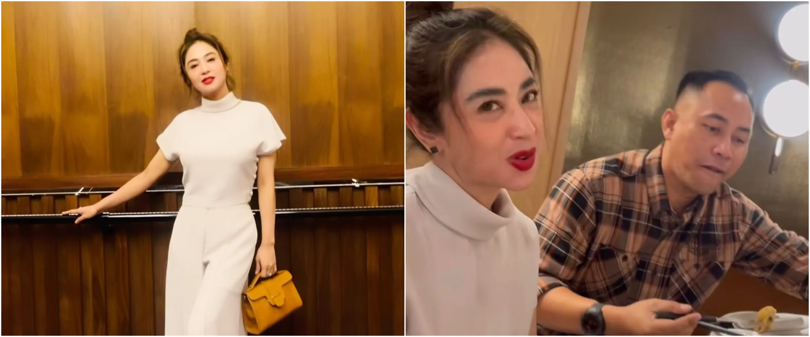 Isyaratkan hubungannya baik-baik saja, ini 8 momen Dewi Perssik rayakan ultah Rully bareng keluarga