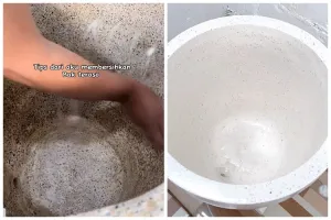 Tak perlu disikat sitrun, ini cara ampuh bersihkan lumut di bak mandi pakai 1 bahan dapur