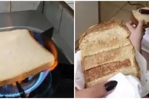 11 Potret kocak cara nyeleneh orang bikin roti panggang ini sungguh di luar prediksi, terserah deh!